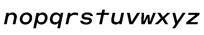 OpenInto 700RegularItalic Instance Font LOWERCASE
