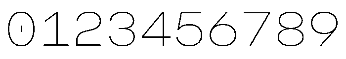 OpenInto 700Thin Instance Font OTHER CHARS