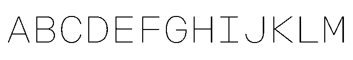 OpenInto 700Thin Instance Font UPPERCASE
