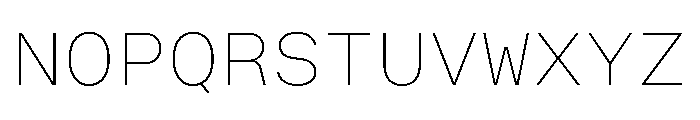 OpenInto 700Thin Instance Font UPPERCASE