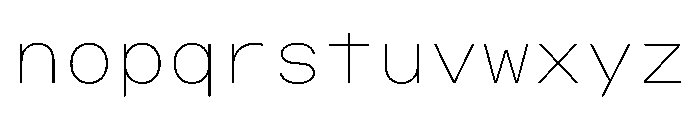 OpenInto 700Thin Instance Font LOWERCASE