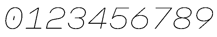 OpenInto 700ThinItalic Instance Font OTHER CHARS