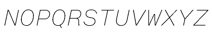 OpenInto 700ThinItalic Instance Font UPPERCASE