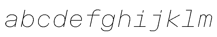 OpenInto 700ThinItalic Instance FONT