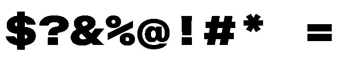 OpenInto 800Black Instance Font OTHER CHARS