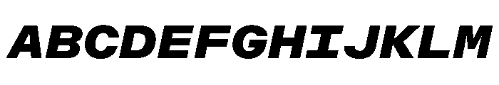OpenInto 800BlackItalic Instance Font UPPERCASE