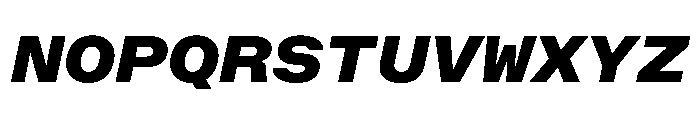 OpenInto 800BlackItalic Instance Font UPPERCASE
