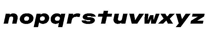 OpenInto 800BlackItalic Instance Font LOWERCASE