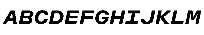 OpenInto 800BoldItalic Instance Font UPPERCASE