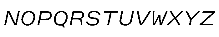 OpenInto 800LightItalic Instance Font UPPERCASE