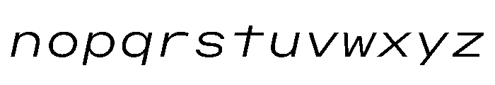OpenInto 800LightItalic Instance Font LOWERCASE