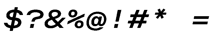 OpenInto 800RegularItalic Instance Font OTHER CHARS