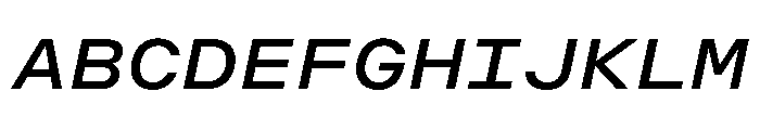 OpenInto 800RegularItalic Instance Font UPPERCASE