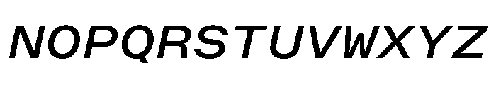 OpenInto 800RegularItalic Instance Font UPPERCASE