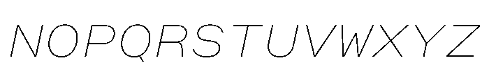 OpenInto 800ThinItalic Instance Font UPPERCASE