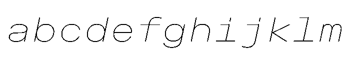 OpenInto 800ThinItalic Instance FONT