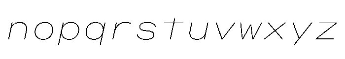 OpenInto 800ThinItalic Instance Font LOWERCASE