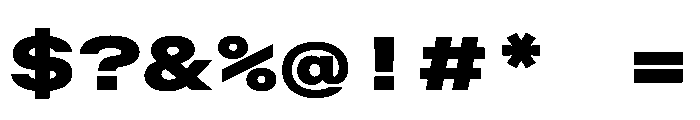 OpenInto 900Black Instance Font OTHER CHARS