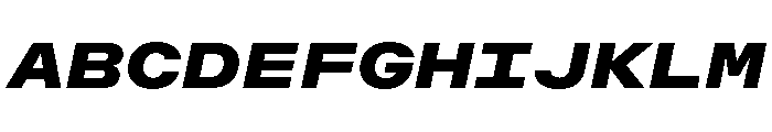 OpenInto 900BlackItalic Instance Font UPPERCASE