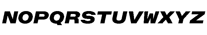 OpenInto 900BlackItalic Instance Font UPPERCASE