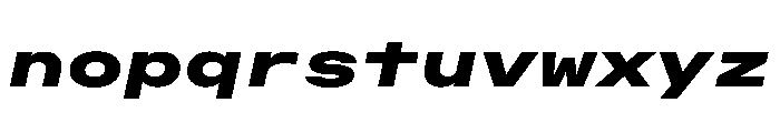 OpenInto 900BlackItalic Instance Font LOWERCASE