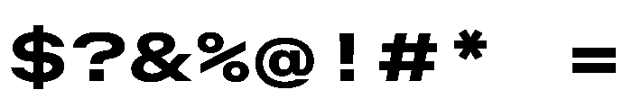 OpenInto 900Bold Instance Font OTHER CHARS