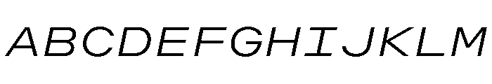 OpenInto 900LightItalic Instance Font UPPERCASE