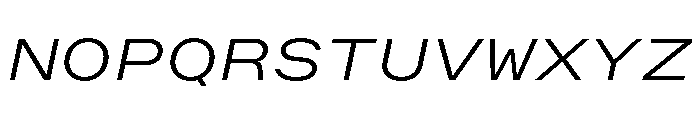 OpenInto 900LightItalic Instance Font UPPERCASE