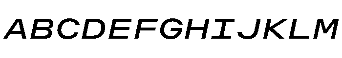 OpenInto 900RegularItalic Instance Font UPPERCASE