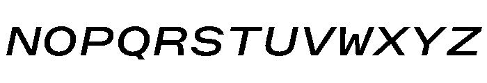 OpenInto 900RegularItalic Instance Font UPPERCASE