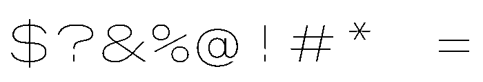 OpenInto 900Thin Instance Font OTHER CHARS