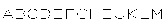 OpenInto 900Thin Instance Font UPPERCASE
