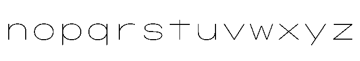 OpenInto 900Thin Instance Font LOWERCASE