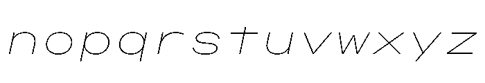 OpenInto 900ThinItalic Instance Font LOWERCASE