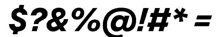 Operand BoldItalic Font OTHER CHARS