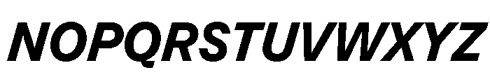 Operand BoldItalic Font UPPERCASE