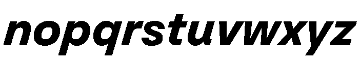 Operand BoldItalic Font LOWERCASE