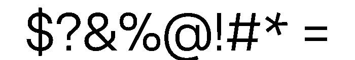 Operand Light Font OTHER CHARS