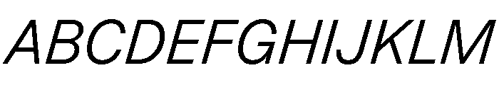 Operand LightItalic Font UPPERCASE