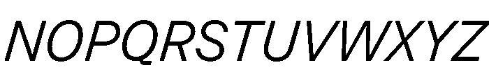 Operand LightItalic Font UPPERCASE