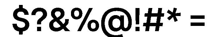 Operand Medium Font OTHER CHARS