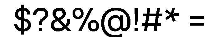 Operand Regular Font OTHER CHARS