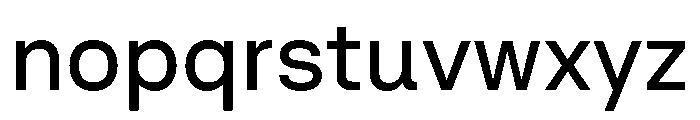 Operand Regular Font LOWERCASE
