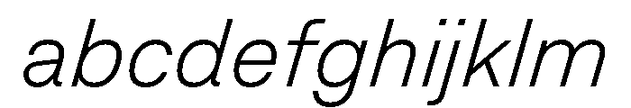 Operand ThinItalic FONT