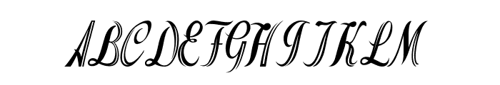Opal-CondensedItalic Font UPPERCASE