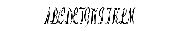 Opal-ExtracondensedRegular Font UPPERCASE