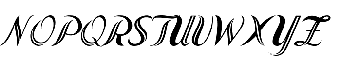 Opal-Italic Font UPPERCASE
