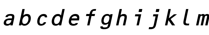 Optical B Italic Font LOWERCASE