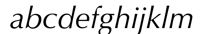OptimaLTStd-Italic Font LOWERCASE