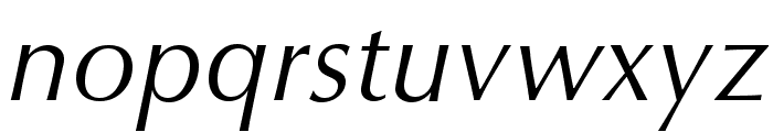 OptimaLTStd-Italic Font LOWERCASE